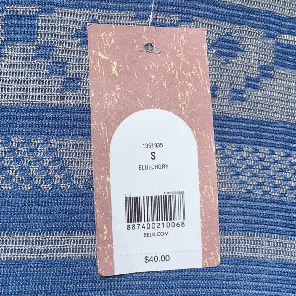 NWT Red Camel Blue and Gray Sweater Cardigan - Picture 5 of 9